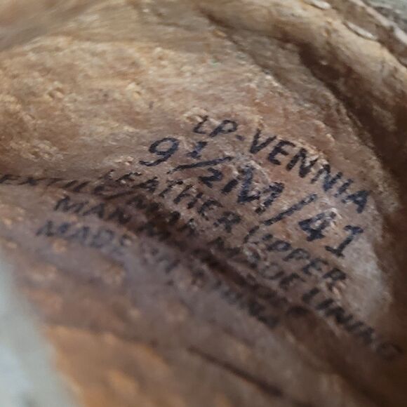 Lucky Brand Vennia Booties | Boho Western Sueded Pebbled Leather | Taupe | 9.5 - Picture 6 of 7